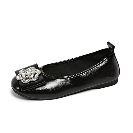 Damen Ballerinas mit eleganter Schleifenverzierung und funkelndem Schmuck R&B