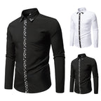 Herren Hemd mit floralem Design und eleganter Knopfleiste R&B