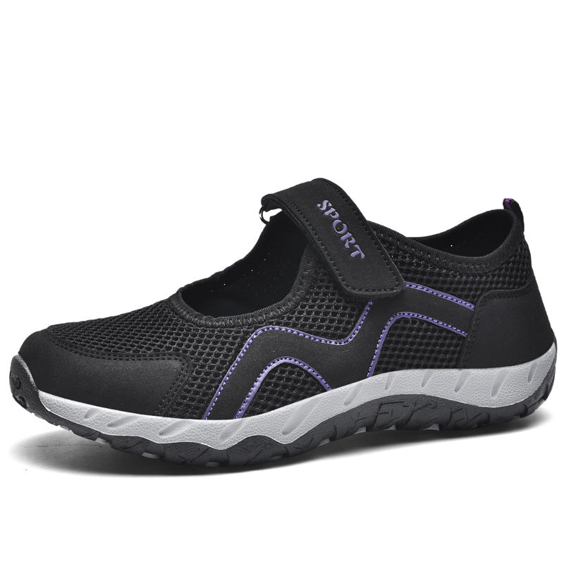 Damen Sweat-Sneakers mit verstellbarem Klettverschluss R&B