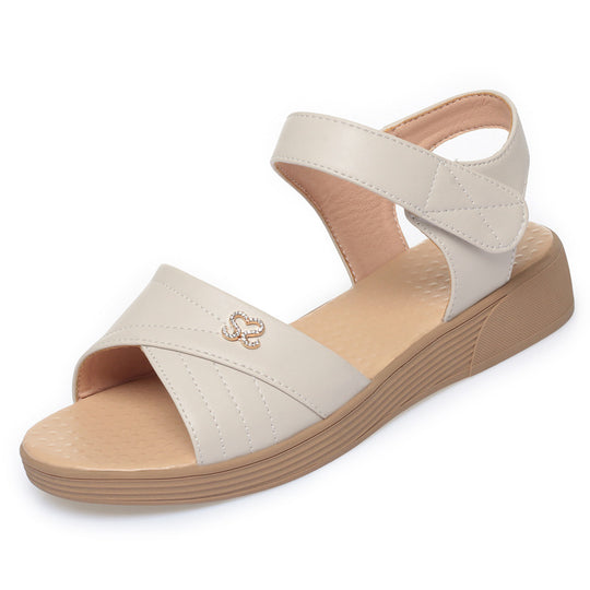 Damen Komfortable Sandalen mit verstellbaren Riemen und ergonomischer Sohle R&B