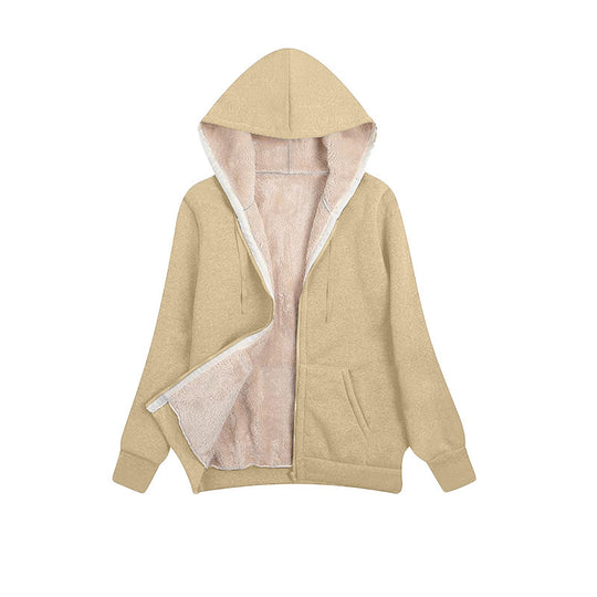Damen Kuschelige Fleecejacke mit hohem Kragen und praktischem Reißverschluss R&B