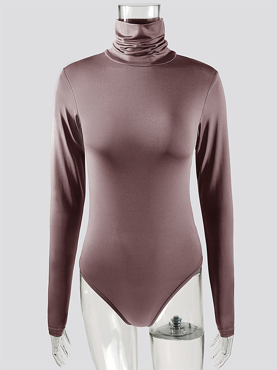 Damen Langärmliger Rollkragenbody R&B
