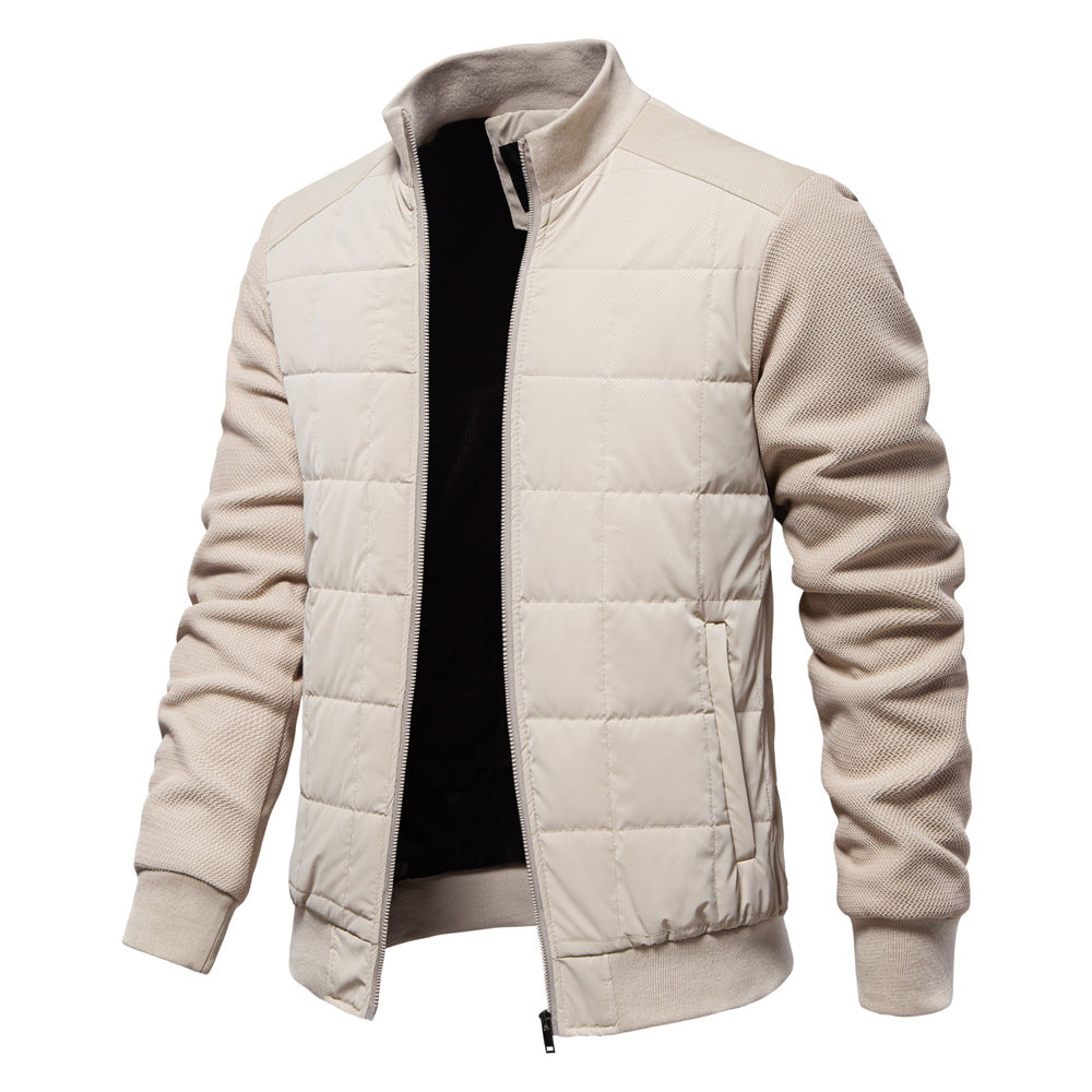 Herren Steppjacke mit sportlichen Details und praktischem Reißverschluss R&B