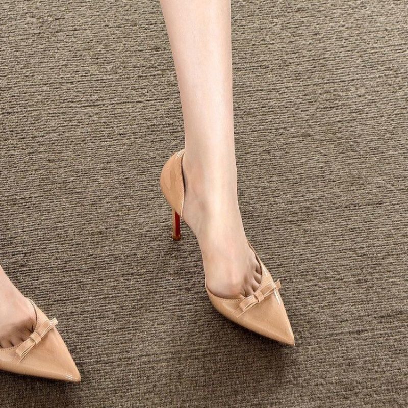 Damen spitze High Heel Pumpes mit verzierter Schleifenapplikation R&B