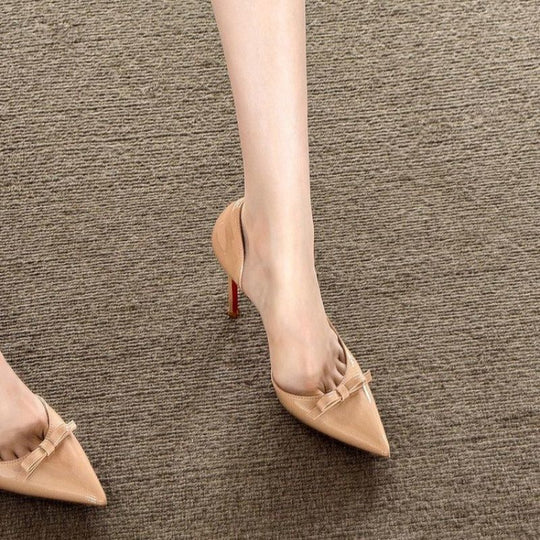 Damen spitze High Heel Pumpes mit verzierter Schleifenapplikation R&B