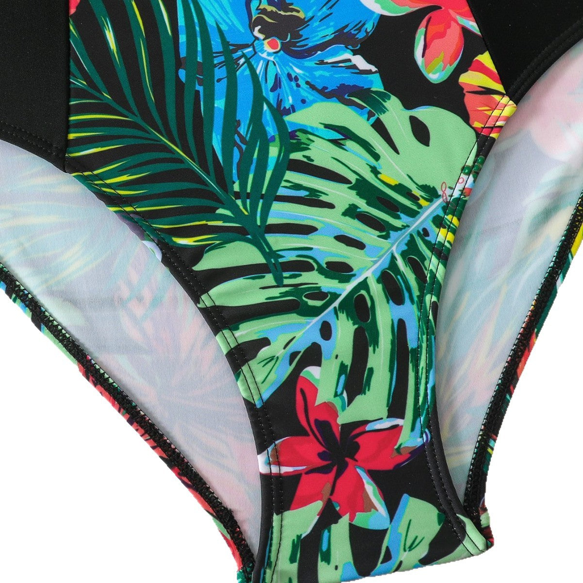 Damen Einteiler Badeanzug mit floralem Muster R&B