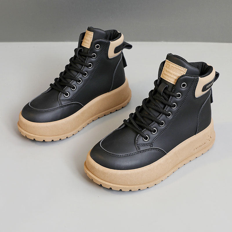 Damen modische High-Top Sneakers mit rutschfester Sohle und praktischem Schnürsystem R&B