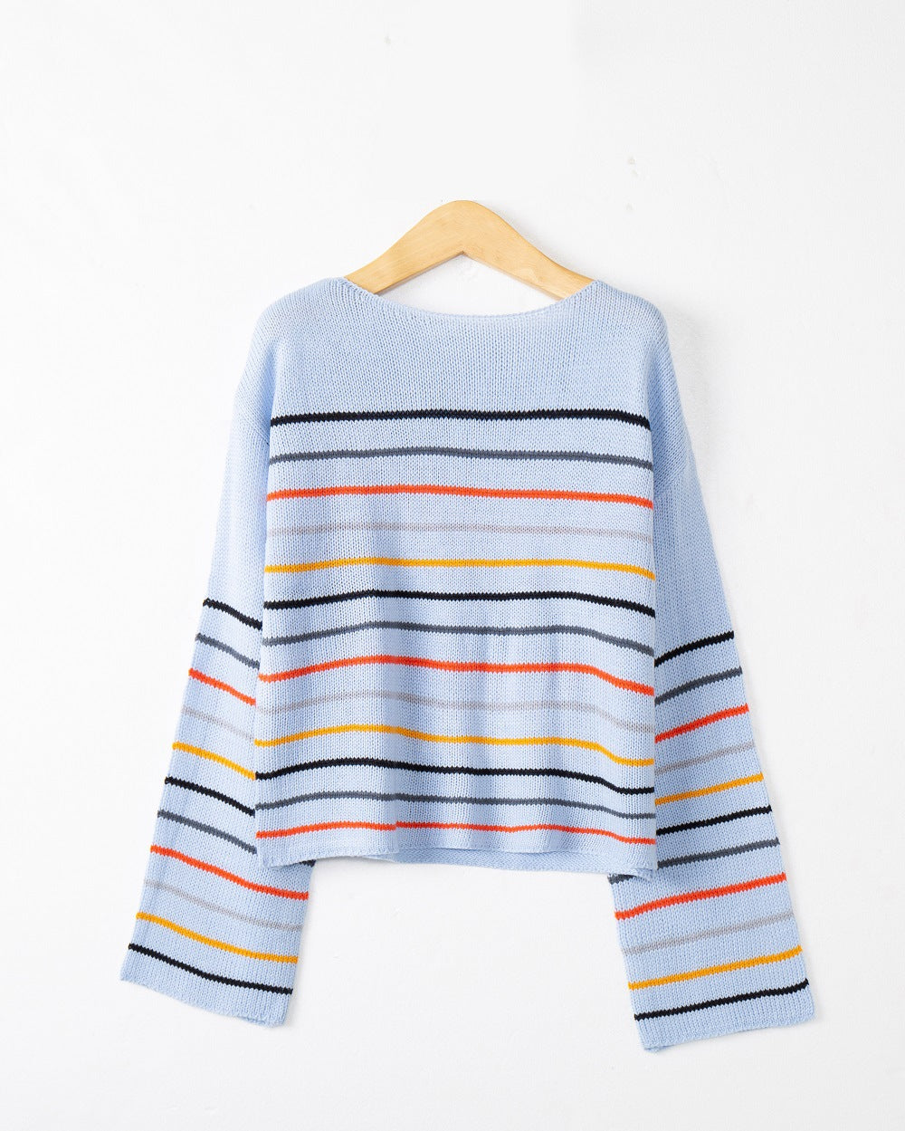 Damen Oversized Streifenpullover aus weichem Material mit weitem Schnitt R&B