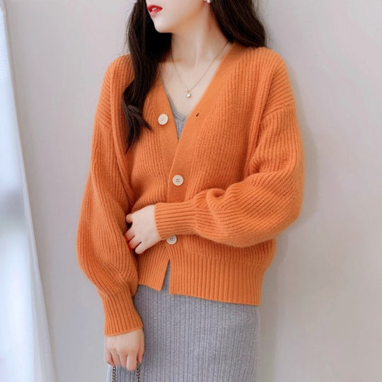 Damen Lässiger Strickcardigan R&B