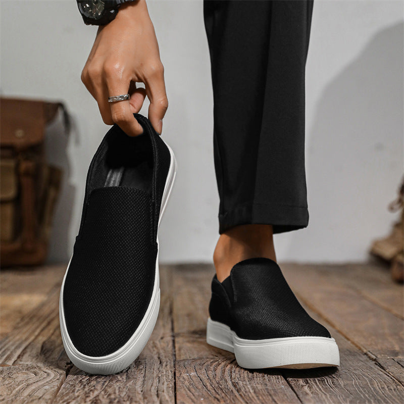 Damen Bequeme Slip-On Sneakers aus atmungsaktivem Textil R&B