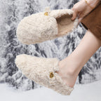 Damen Flauschige Hausschuhe mit modischem Design und warmem Futter R&B