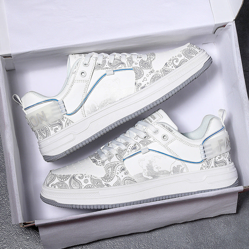 Damen Sneakers mit kunstvoller Paisley-Musterung und atmungsaktiver Oberflächenstruktur