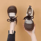 Damen Modische Sneakers mit innovativer Mesh- und Lederkombination R&B