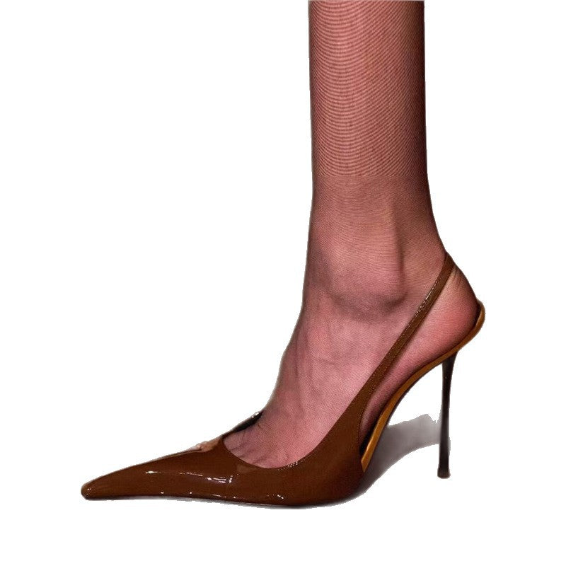 Damen spitze Slingback High Heels mit elegantem Design R&B