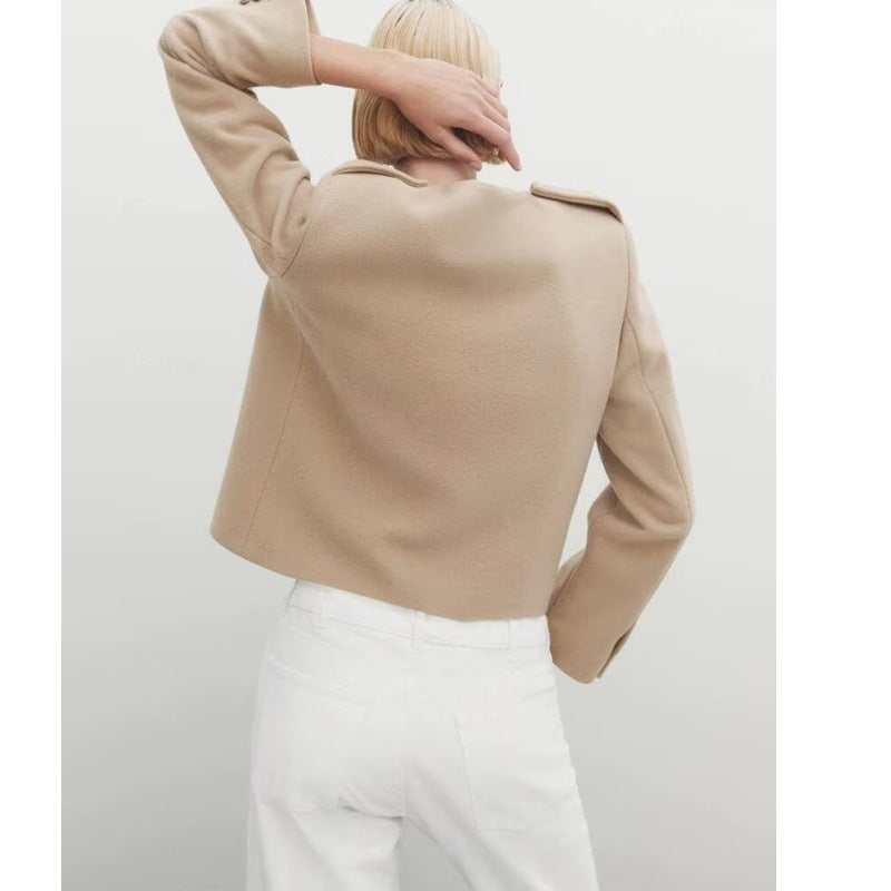 Damen Kurzjacke mit praktischen Taschen und eleganten Knopfdetails R&B