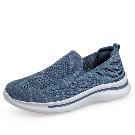 Damen Komfortable Slip-On Sneakers mit atmungsaktivem Strickoberteil R&B
