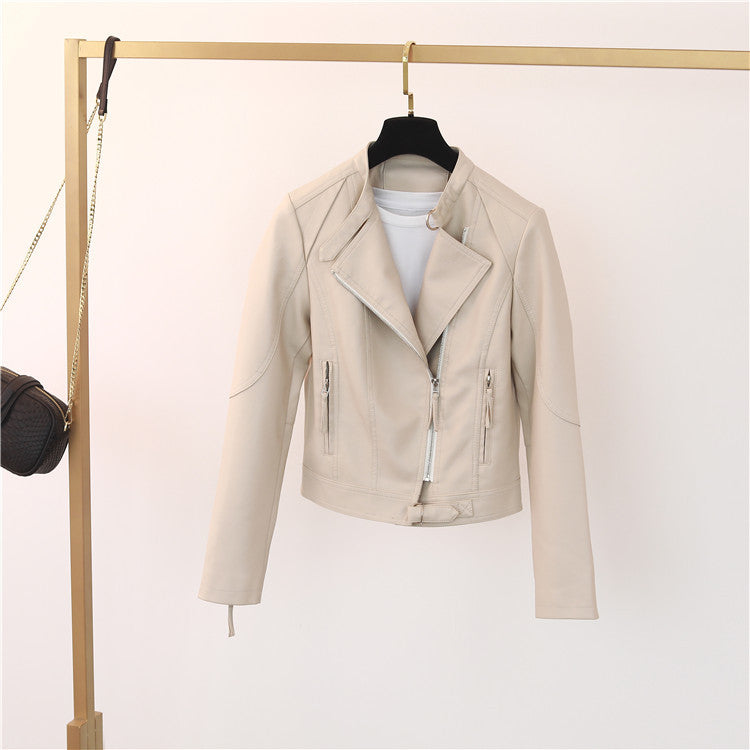 Damen lässige Bikerjacke aus hochwertigem  R&B