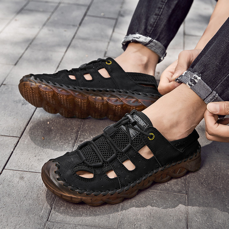 Damen Athletische Sandalen mit atmungsaktivem Netz und rutschfester Sohle R&B