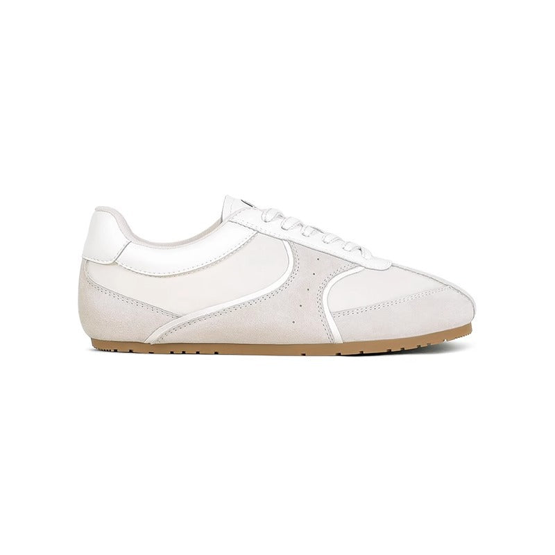Damen sportliche Sneakers aus hochwertigem Wildleder und atmungsaktiver Mesh-Oberfläche R&B