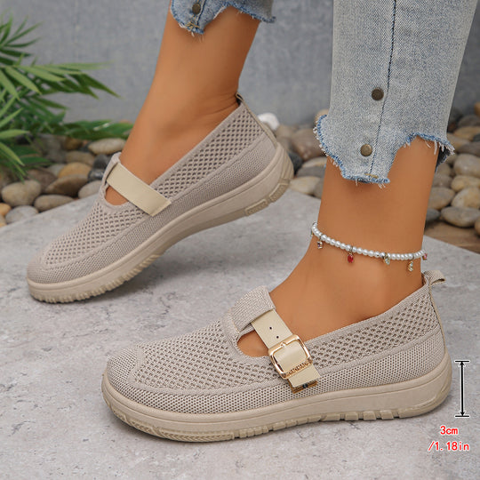 Damen atmungsaktive Schnürschuhe mit sportlichem Design und komfortablem Fußbett R&B
