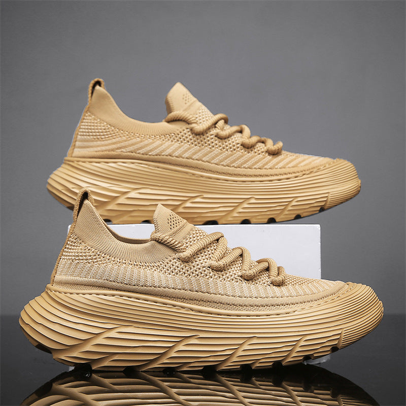 Damen Sportliche Hochprofil-Sneaker mit atmungsaktiver Obermaterialstruktur R&B