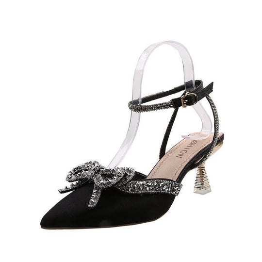 Damen Elegante Slingback-Pumps mit Glitzerdetails R&B
