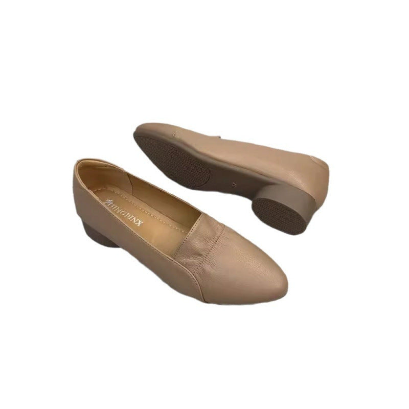 Damen elegante Slipper mit mittelhohem Absatz