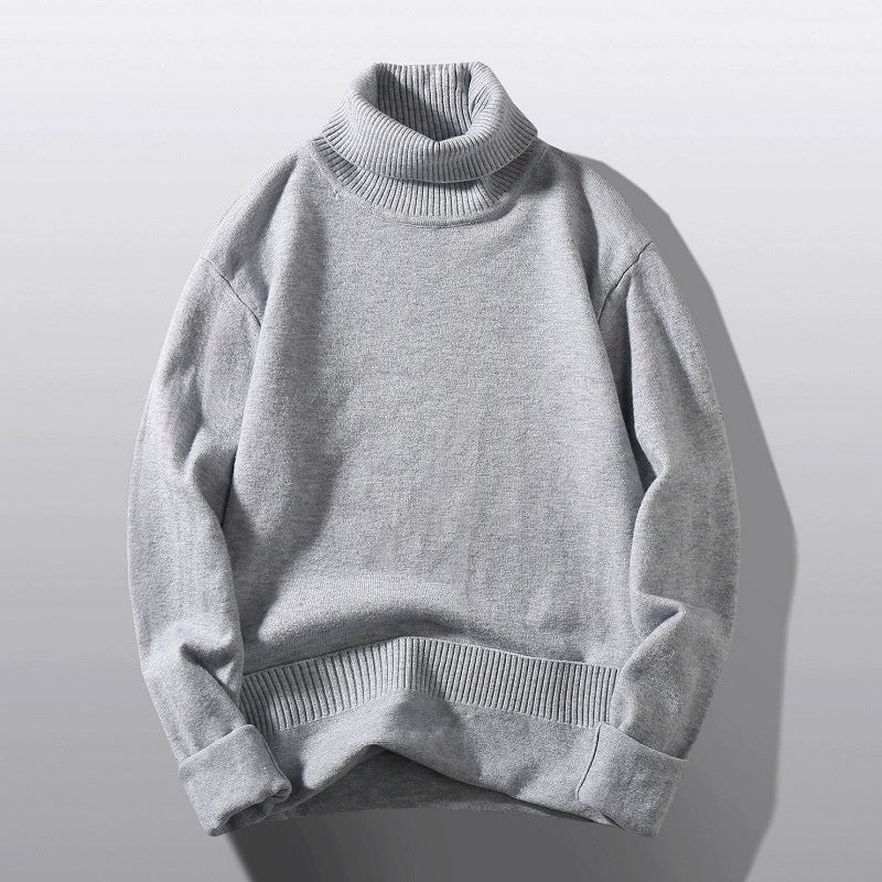 Herren bequemer Rollkragenpullover R&B