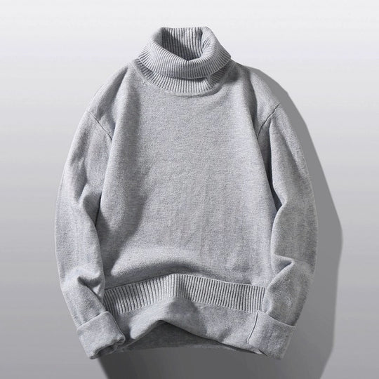 Herren bequemer Rollkragenpullover R&B