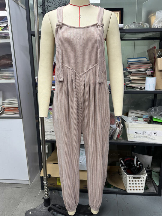 Damen Lässiger Jumpsuit mit praktischen Taschen R&B