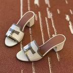 Damen Elegante und komfortable Sling-Pantoletten mit dekorativem Kettendetail R&B