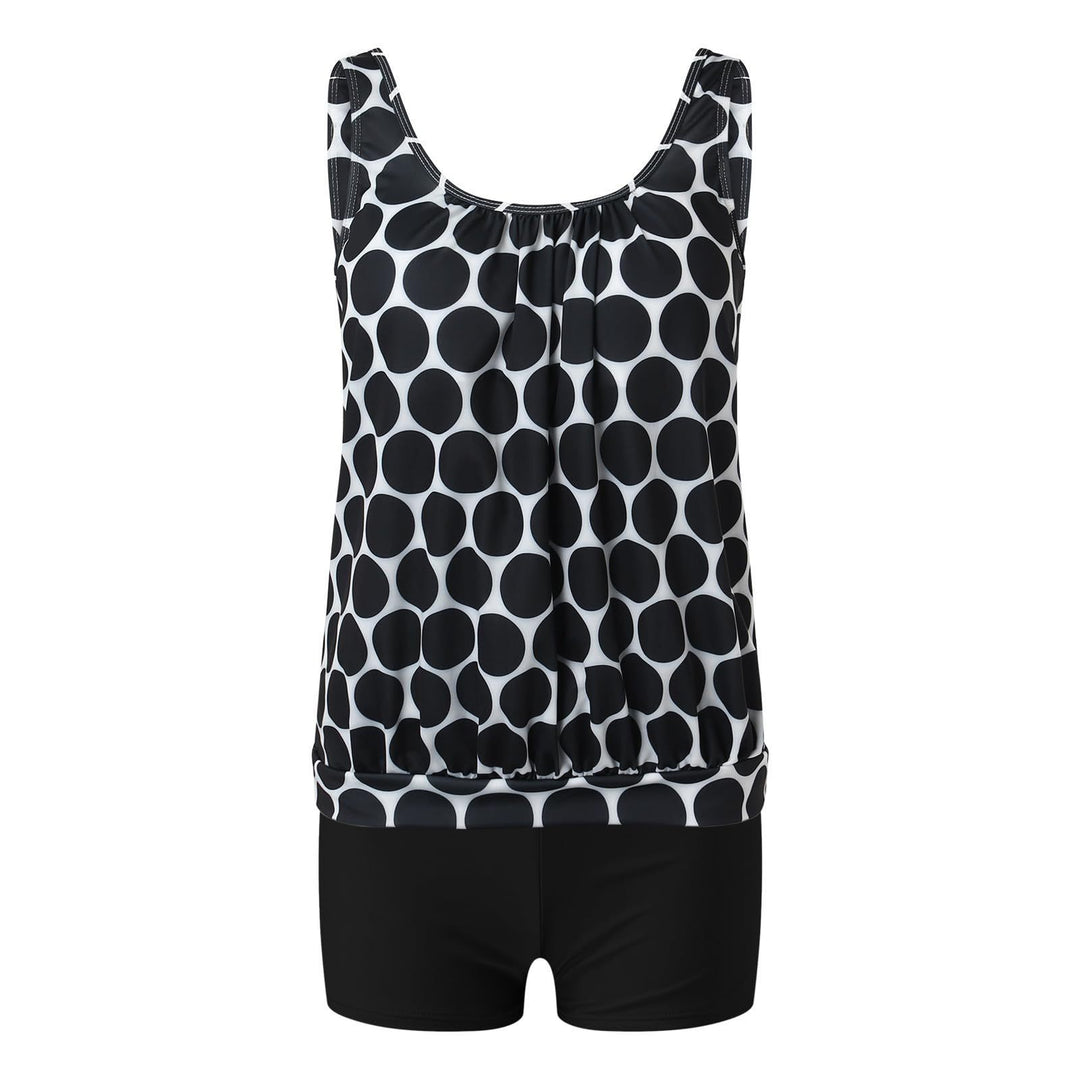 Damen eleganter Tankini mit modischem Muster R&B