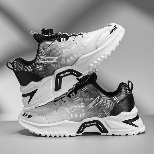 Damen Sportliche Sneaker mit innovativem Schnürsystem und atmungsaktiver Mesh-Oberfläche R&B