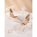 Damen Pumps mit eleganter Perlen- und Schleifenverzierung R&B