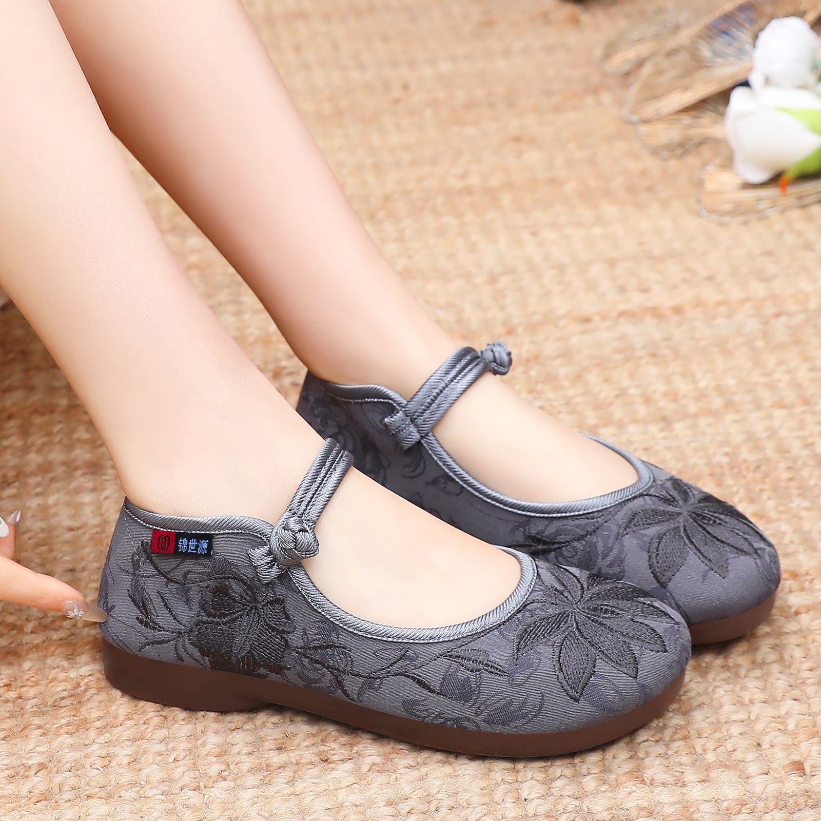 Damen Elegante und bequeme Ballerinas mit floralem Design R&B