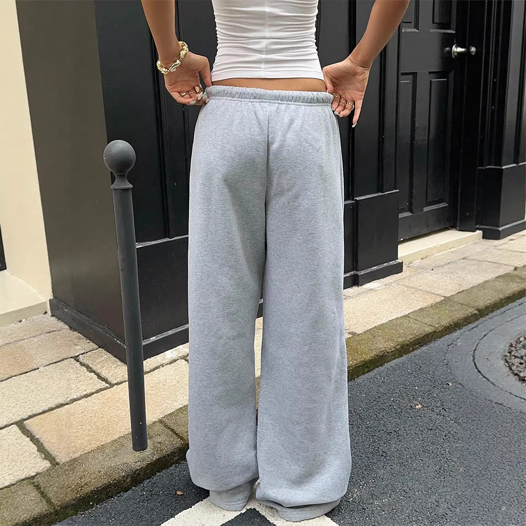 Damen Bequeme weite Sporthose mit praktischen Taschen