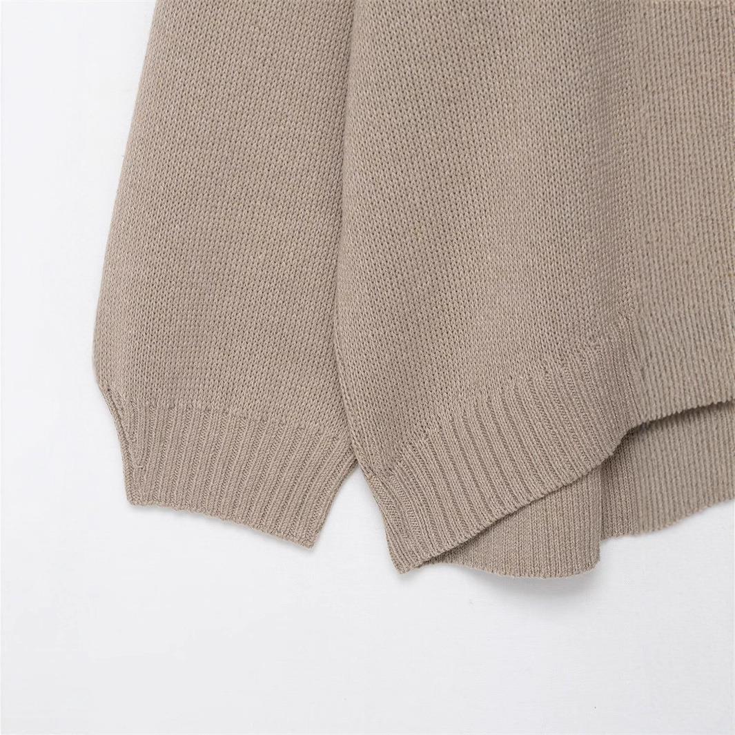 Damen gemütlicher Strickpullover R&B