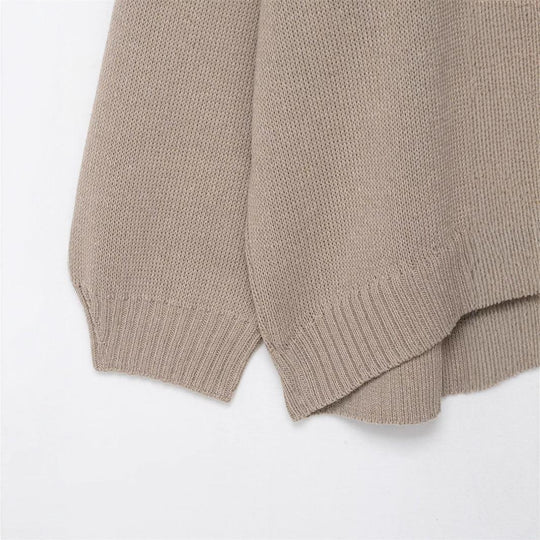 Damen gemütlicher Strickpullover R&B