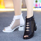 Damen Offene Schuhe mit verkürztem Schaft und stilvollen Cut-Outs R&B