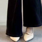 Damen elegante Ballerinas mit klassischem Schleifenakzent R&B