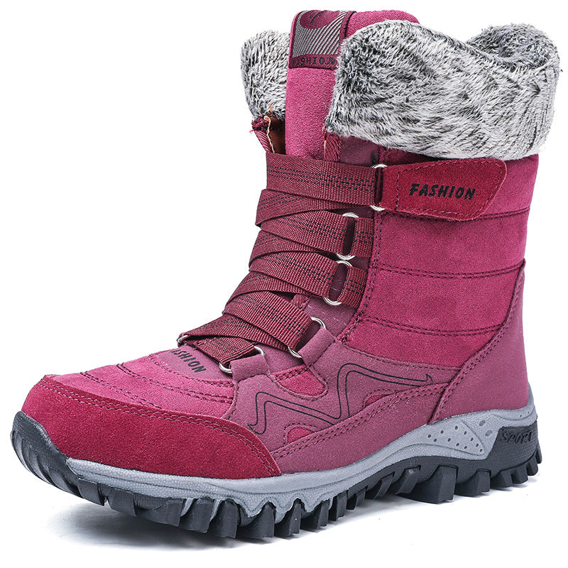 Damen Winterboots mit dicker isolierender Fütterung und rutschfester Sohle R&B
