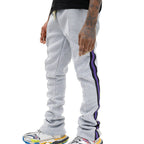Herren modische Sweatpants mit verstellbarem Bund und kontrastierenden Seitenelementen R&B