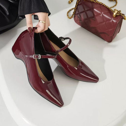 Damen Mary Jane Pumps mit schickem Riemchen R&B