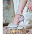 Damen elegante Pumps mit funkelnden Applikationen R&B