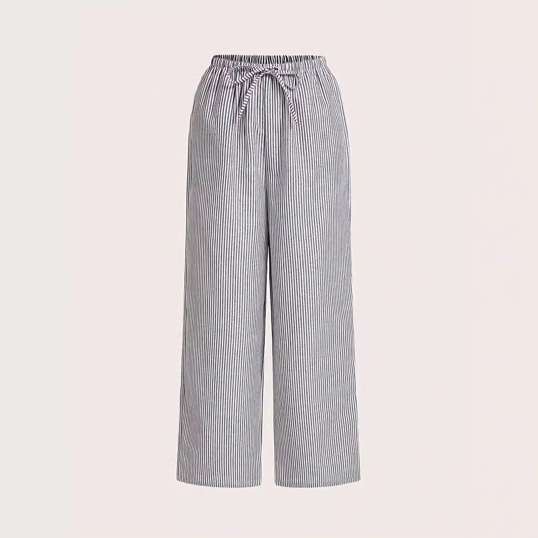 Damen Hochtaillierte Freizeithose mit breitem Bein R&B