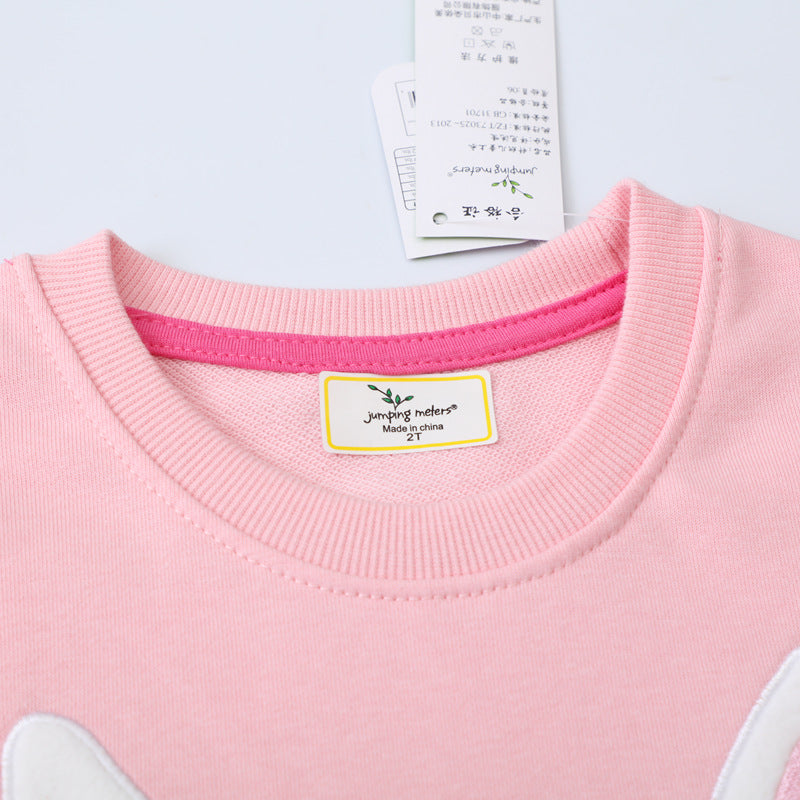 Mädchen Sweatshirt mit niedlichem Hasenmotiv R&B