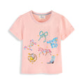 Mädchen T-Shirt mit buntem Pferdedruck R&B