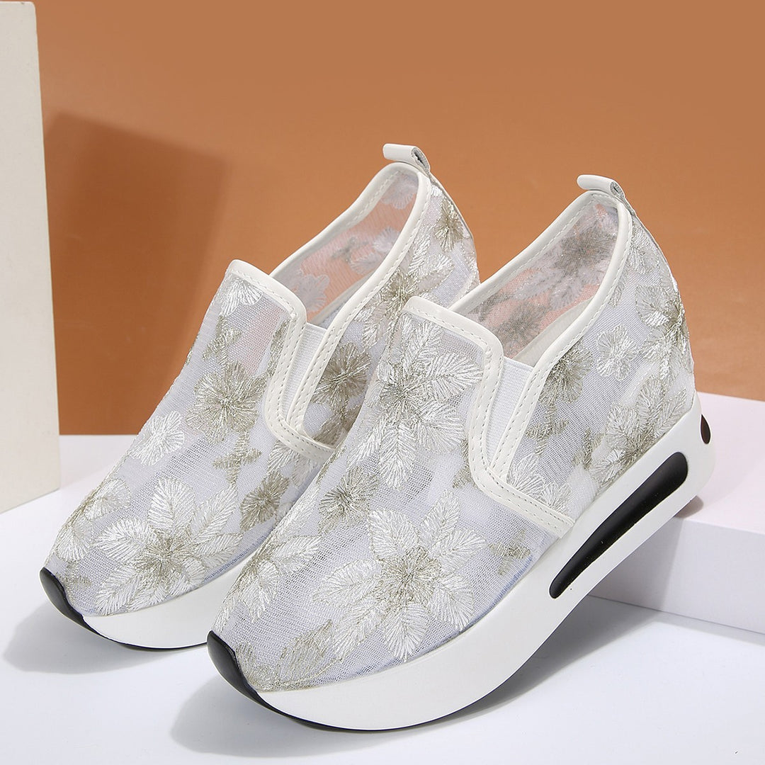 Damen Modische Sneaker mit floralem Design R&B