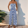 Damen Jumpsuit mit trendigem bandeau Design und praktischen Taschen R&B