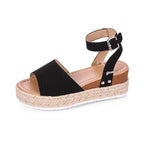 Damen Espadrille Sandalen mit verstellbarem Riemen